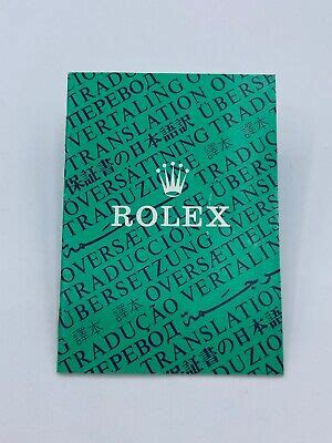 Rolex libretto traduzione 97 originale translation booklet genuine 